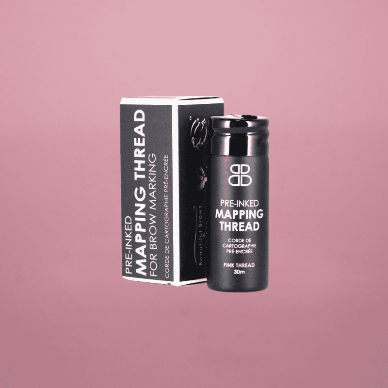 Ružová niť na mapovanie obočia 2