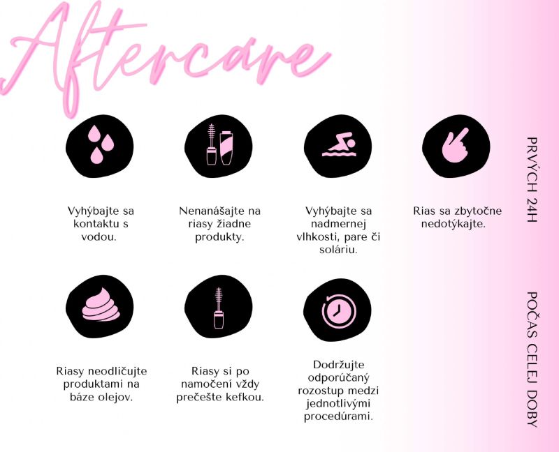 Karta pre klientku lash lift (15 kusov) 2